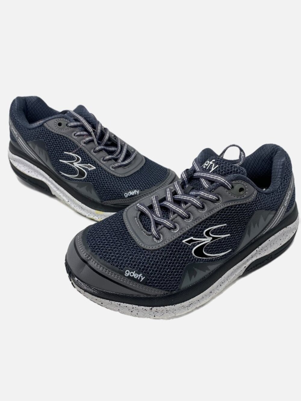 Gravity Defyer Shoes Sneaker Womens 7 GDEFY Mighty Walking Gray Blue T89024FGS-W
